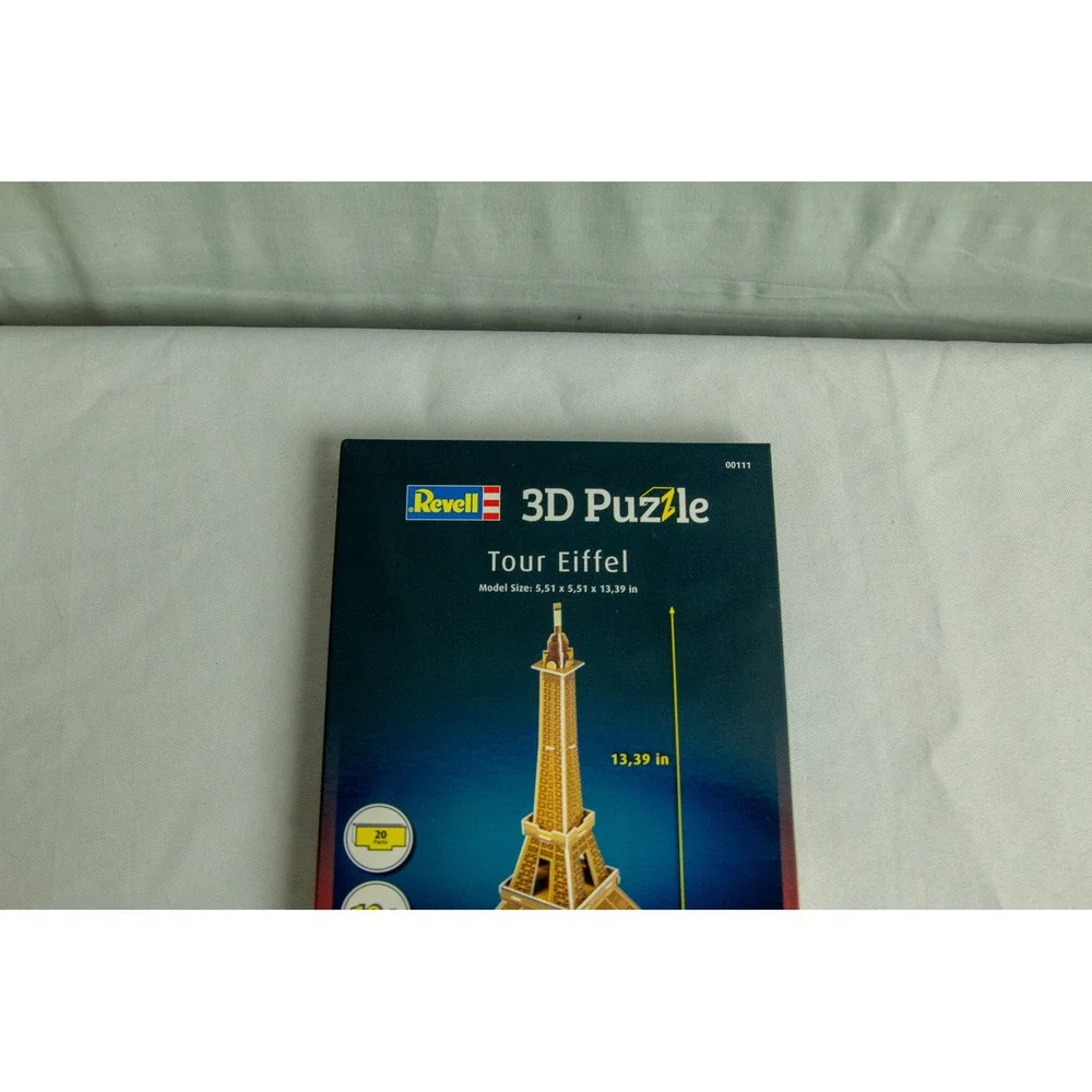 Revell 3D Puzzle Tour Eiffel Model Kit 00111 Eiffel Tower 20 Pieces 13.39in Tall